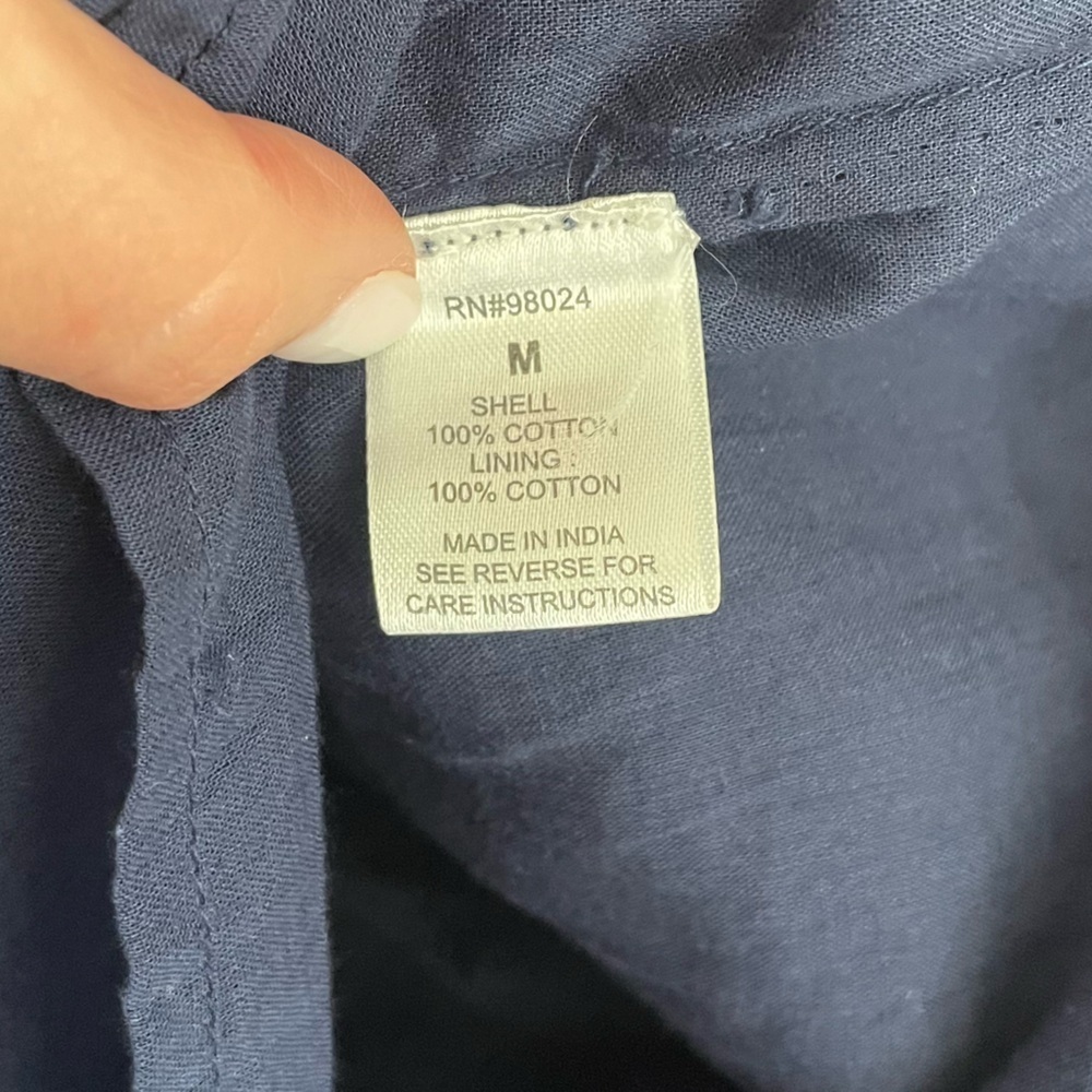 LOVE THE LABEL minette dress in‎ cotton mini preppy V-Neck - Picture 9 of 12